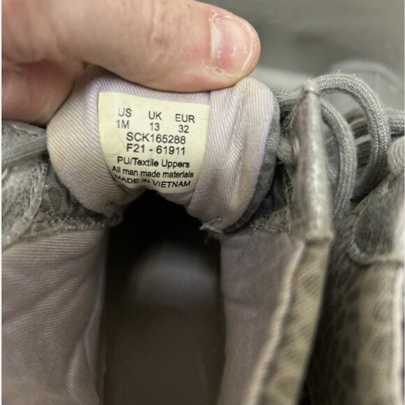 SPERRY Rain Boots Gray Waterproof Rain Boot Rubber Sz 1 Cheetah - Picture 5 of 6